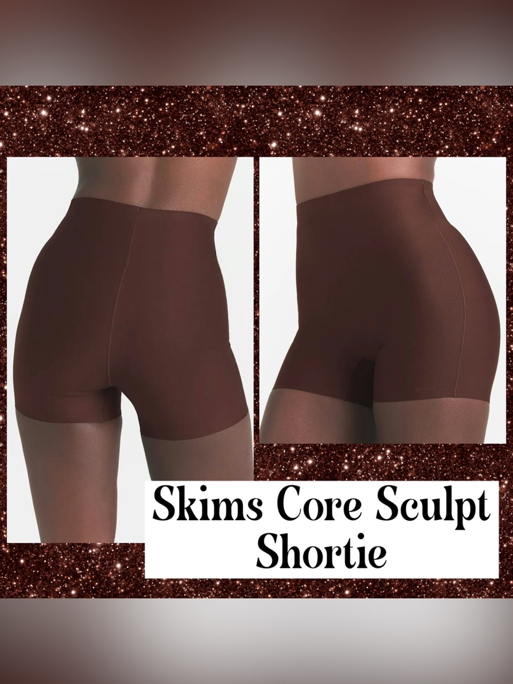 Skims Core Sculpt Body Shortie Short Cocoa New